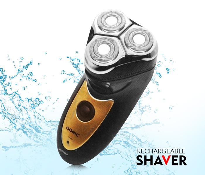 iSonic IH847 Rechargeable Rotary Shaver for Men - Zoom Image 3