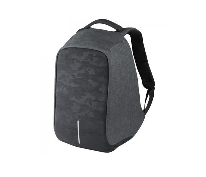 Kingsons VK-7028-BKCH Volkano Series 15.6 inch Smart Laptop Backpack - Black and Charcoal - Zoom Image