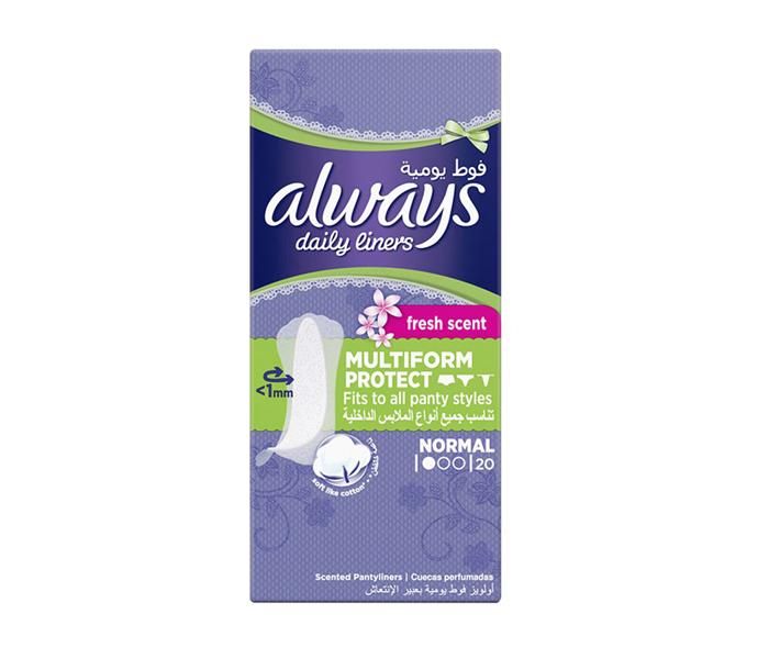 Always Daily Liners Comfort Protect, Flexible Comfort - 20 Pads - Zoom Image