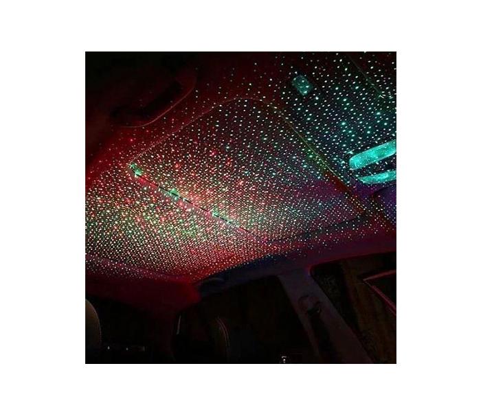 Star Decoration Lamp Plug and Play Car and Home Ceiling Projector USB Star Night Light - Red - Zoom Image 2