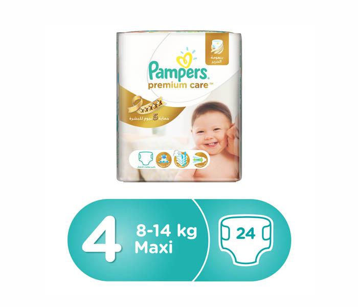 Pampers Premium Care Diapers Size 4, Carry Pack, 24 Count - Zoom Image 1