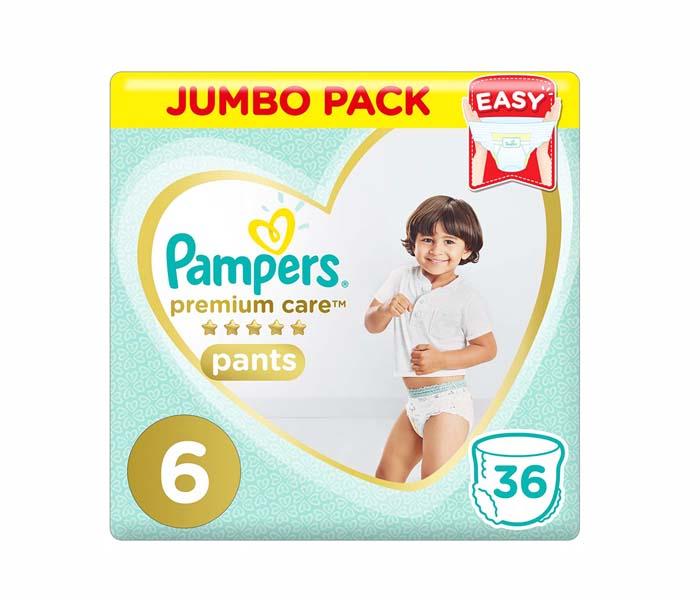 Pampers Premium Care Pants Diapers, Size 6, Jumbo Pack, 36 Count  - Zoom Image 1