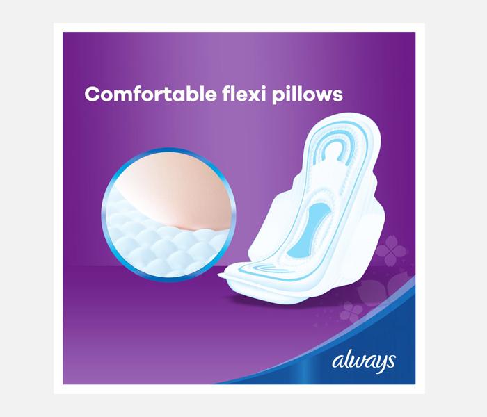 Always Super Plus Clean And Dry Maxi Thick Pads With Wings - 10 Pads - Zoom Image 2