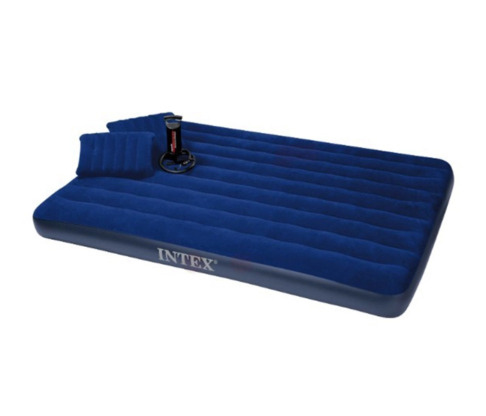 Intex ZX-64765 152 x 203 x 25CM Inflatable Classic Downy Fiber-Tech Airbed with Cushions and Pump (JA178) - Zoom Image 2