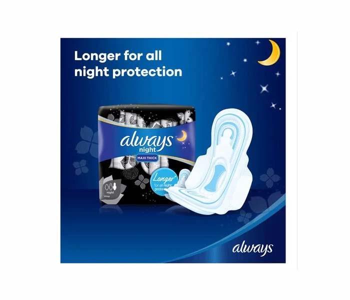 Always Night Wing Thick Sanitary Pads, 8 Pads - Zoom Image 2