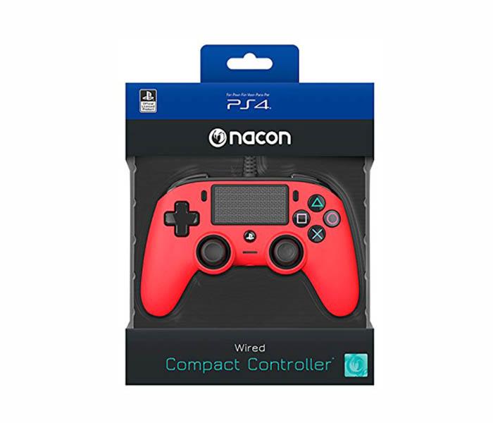 Nacon Wired Compact Controller for PS4 (Red) PlayStation 4 - Zoom Image 3