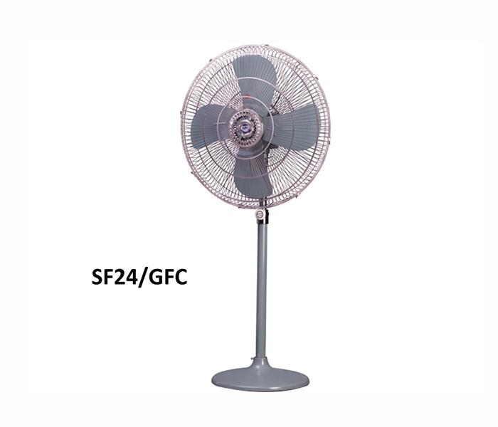 GFC 24 Inch Industrial Stand Fan SF24/GFC - Smoke Grey - Zoom Image