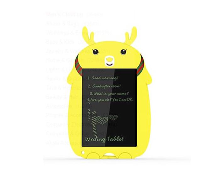 LCD Writing Tablet Electronic Drawing Doodle Board 8.5 inch - Yellow - Zoom Image 1