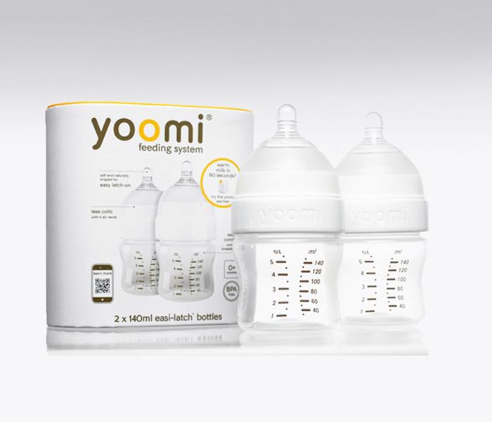 YOOMI 5oz feeding bottle + slow flow teat (White) UK Y15B_YCCW - Zoom Image 1