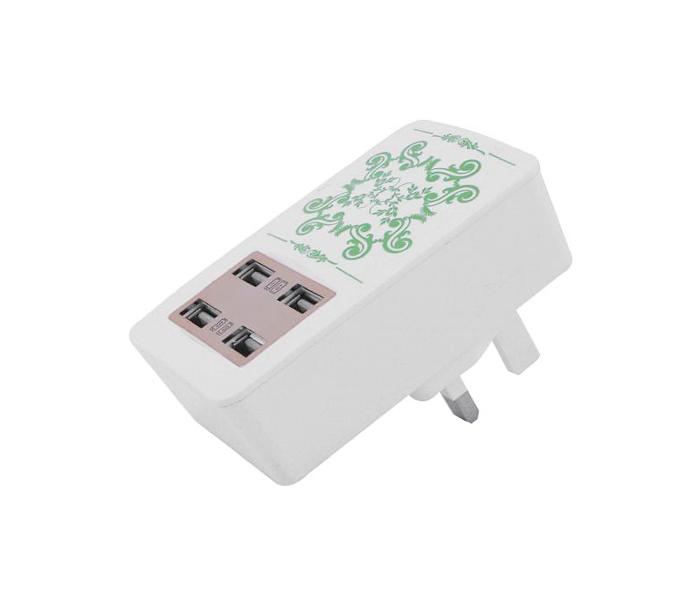 Zooni CHJ-105 Multi-Port Fast Quick Charge 4 USB Port UK Plug Travel Adapter - Zoom Image 4