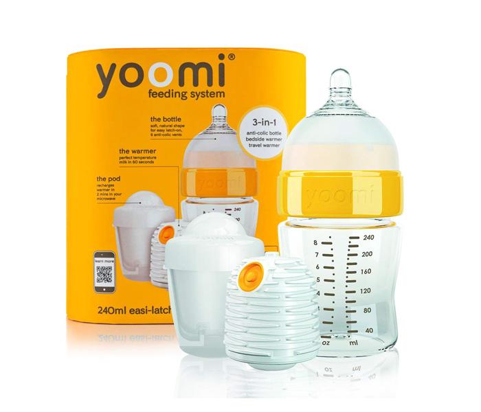 YOOMI 8oz feeding bottle + warmer + slow flow teat + pod (Orange) UK Y18B1W1P_YCCO - Zoom Image 1