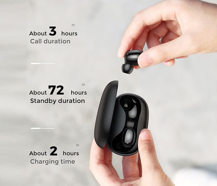 Joyroom JR-T08 Mini True Wireless TWS Bluetooth Earphone - BLACK - Zoom Image 2