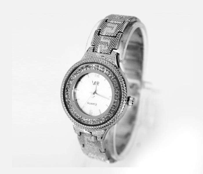 Metal Mesh New Fashion Luxury Wrist Watch For Ladies - Silver - Zoom Image 1