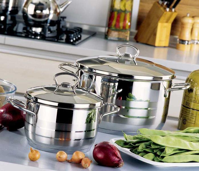 Korkmaz KO-A1946 20 Litre Mega Stainless Steel Casserole - 36 x 22cm, Silver - Zoom Image 2