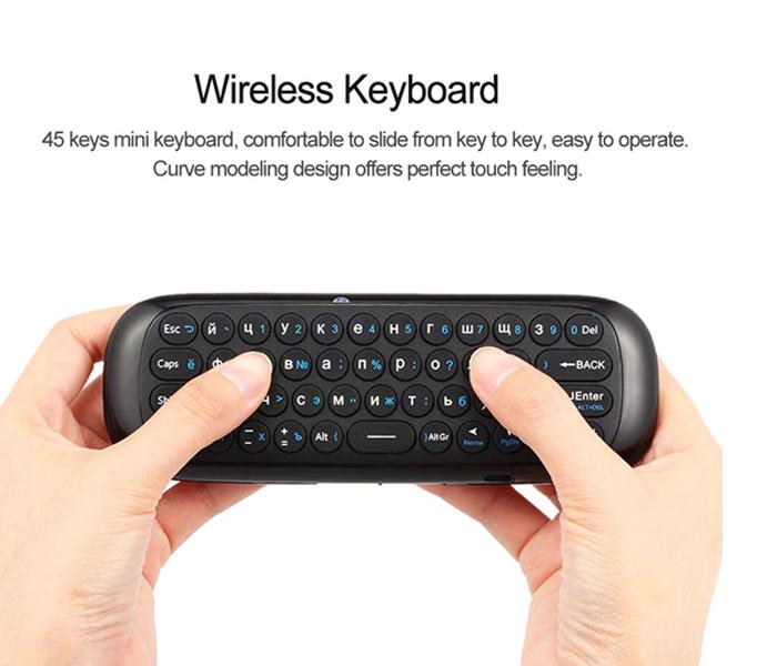 Wechip W1 Russian Version 2.4G Air Mouse Wireless Keyboard Remote Control With Infrared Remote Learning  - Zoom Image 3