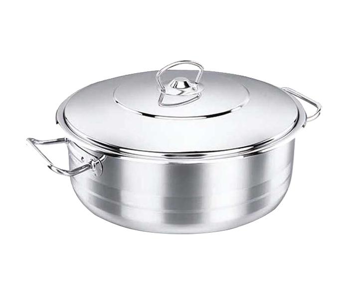 Korkmaz KO-A1947 20 Litre Astra Stainless Steel Extra Low Casserole - 40 x 17cm, Silver - Zoom Image