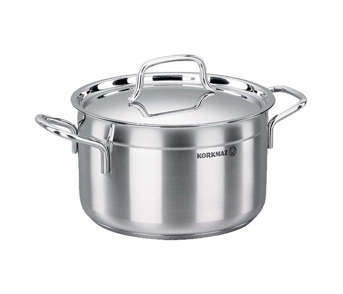 Korkmaz KO-A1016 1.8 Litre Alfa Stainless Steel Casserole - 16 x 9cm, Silver - Zoom Image 2