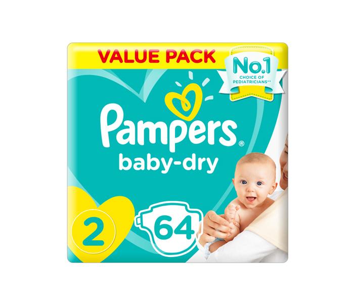 Pampers New Baby Dry Diapers Size 2 - 64 Count - Zoom Image 1