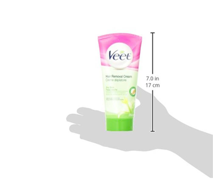 Veet Silk and Fresh Hair Removal Gel/Cream for Legs and Body, Dry Skin - 200 ml  - Zoom Image 2