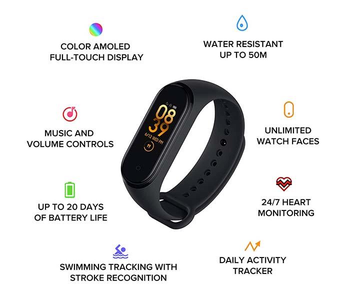 Xiaomi Mi Smart Band 4 - Black - Zoom Image 2