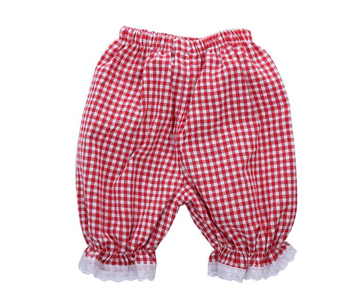 Little Wings 4 Years Girls Summer Cotton T Shirt and Lattice Shorts Pants - Pink  - Zoom Image 3