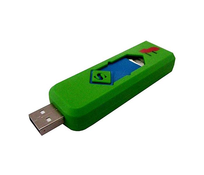 Electronic Rechargeable USB Lighter - Green - Zoom Image 1