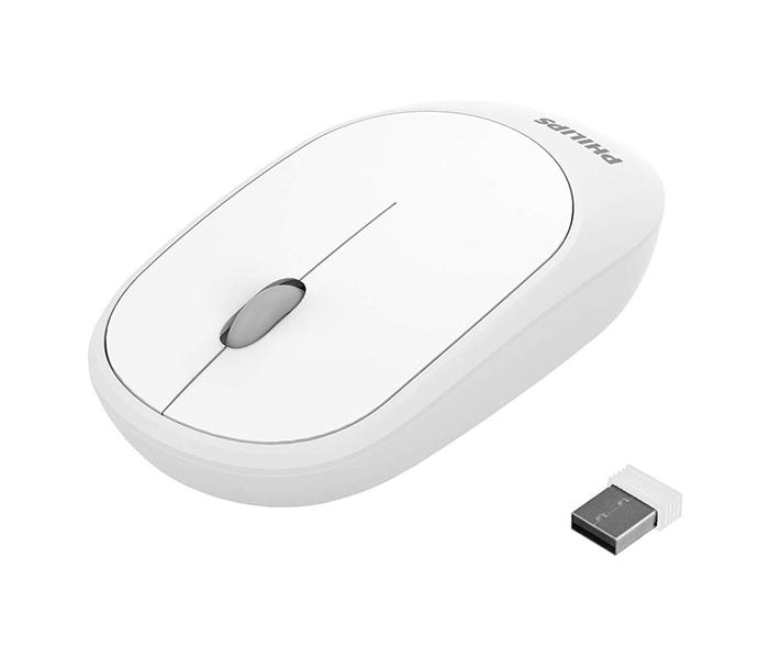 Philips SPK7314 High-Performance Optical Sensor Wireless Mouse for Laptop, PC or Office - White - Zoom Image