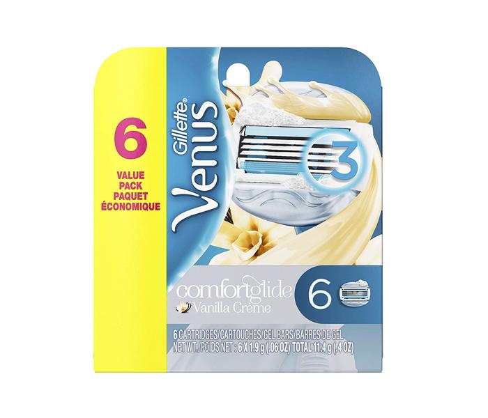 Gillette Venus ComfortGlide Vanilla Crème Razor with 6 Cartridges - Zoom Image 1