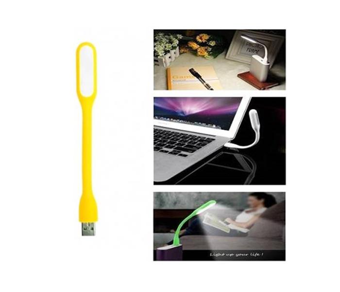 Mini Portable Flexible USB LED  Booking Light For Laptop - Yellow - Zoom Image 3