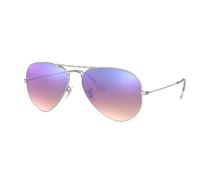 Ray Ban RB3025 019 8B 3N 58 Pilot Matt Silver Frame with Blue Mirrored Sunglass for Unisex - Zoom Image 1