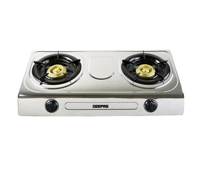 Geepas GK5605 2 Burner Stainless Steel Gas Cooker - Zoom Image