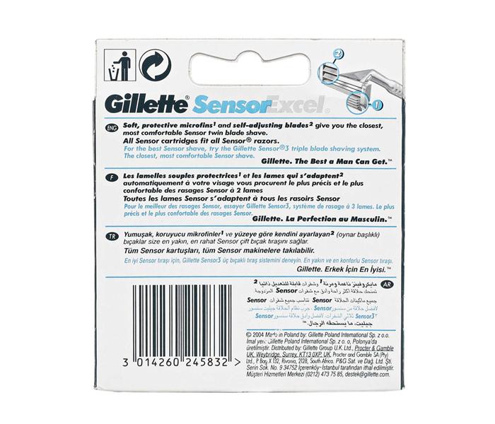 Gillette Sensor Excel for Men Cartridges - Pack of 10 - Zoom Image 3