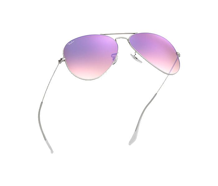 Ray Ban RB3025 019 8B 3N 58 Pilot Matt Silver Frame with Blue Mirrored Sunglass for Unisex - Zoom Image 3