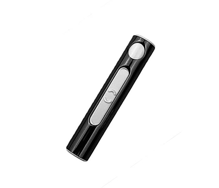 Smart USB Rechargeable and Flameless Windproof Designer Cigarette Lighter - Black - Zoom Image 1