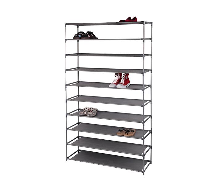 Home Pro 2643 10 Layers Shoe Rack - Black - Zoom Image