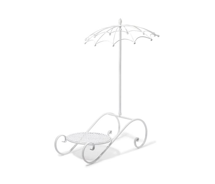 KMTE Kreative Steel Flower Pot Stand - White, 28 x 66 x 22cm - Zoom Image 1