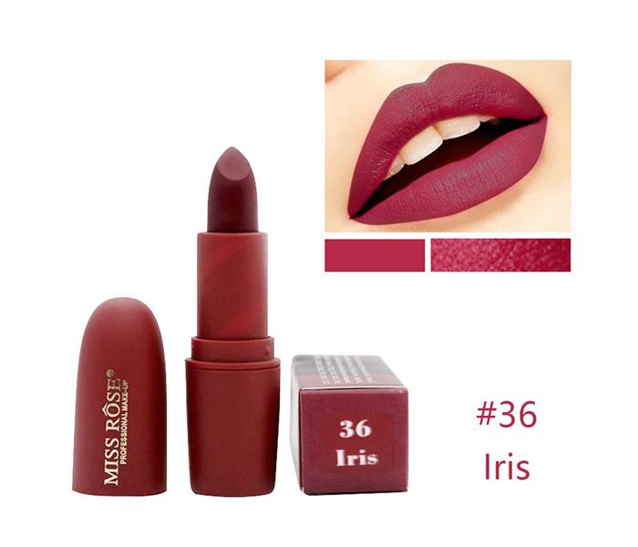 Miss Rose 7301-026M96 Matte Finish Velvet Waterproof Lipstick 36 Iris - Zoom Image 1