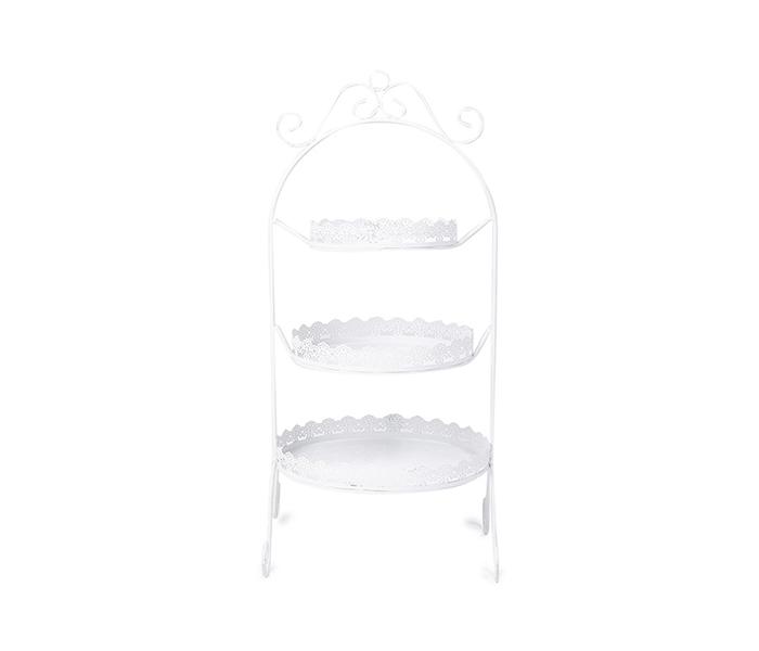 KMTE Steel Flower Pot Stand - White, 31.5 x 69 x 30 - Zoom Image 2