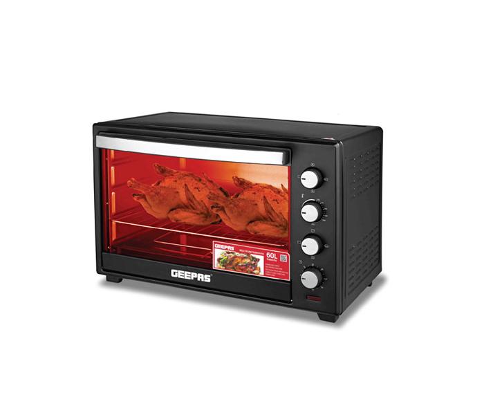 Geepas GO34012 Electric Oven With Rotisserie & Convection - Black - Zoom Image