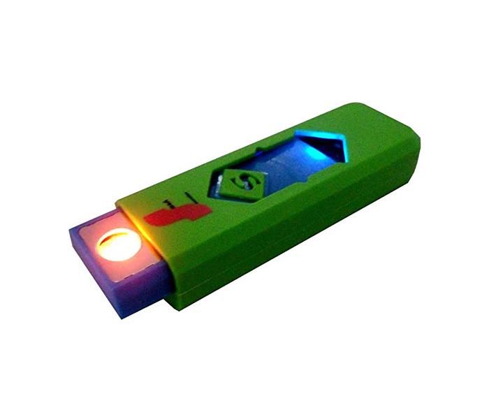 Electronic Rechargeable USB Lighter - Green - Zoom Image 2