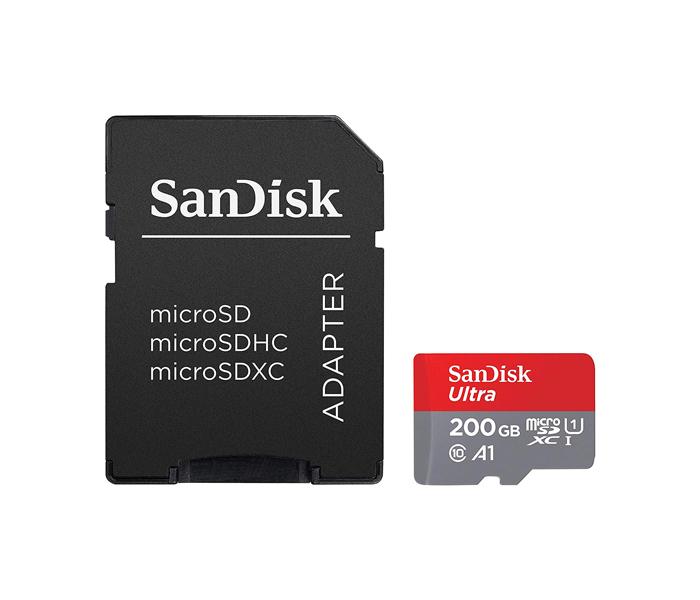 SanDisk SMC-200GB 200GB Class 10 MicroSDXC Memory Card with Adapter  - Zoom Image 1