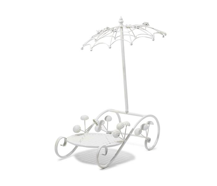 KMTE Kreative Steel Flower Pot Stand - White, 46 x 58 x 23cm - Zoom Image 2