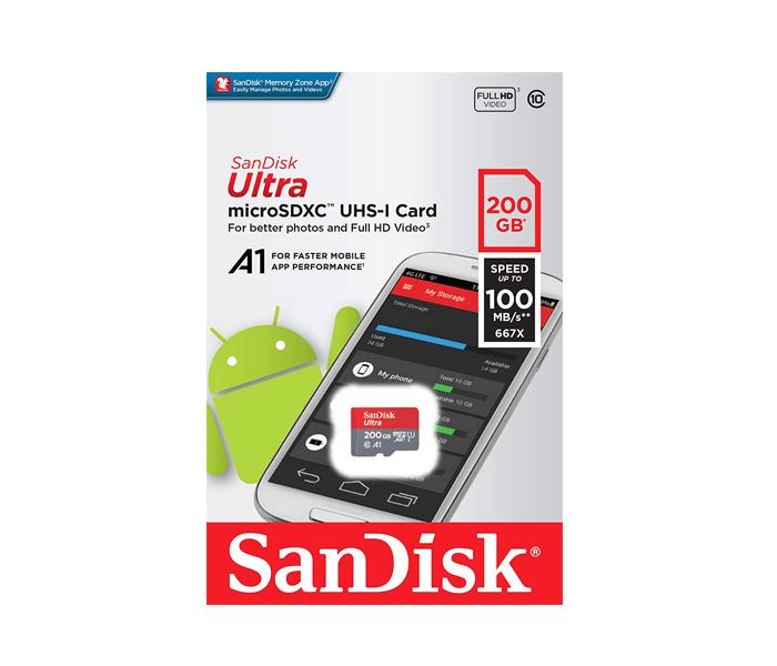 SanDisk SMC-200GB 200GB Class 10 MicroSDXC Memory Card with Adapter  - Zoom Image 5