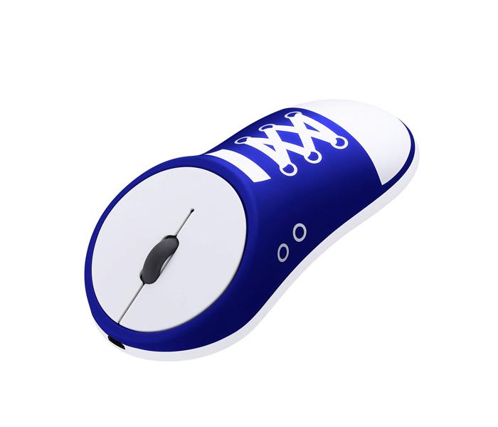 Wireless Charging Mouse 2.4G Creative Shoes Pattern Photoelectric Mouse - Blue - Zoom Image 1