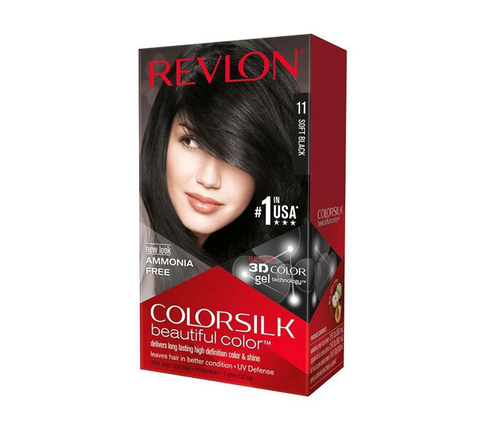 Revlon ColorSilk Beautiful Color - 11 Soft Black (Pack of 2) - Zoom Image