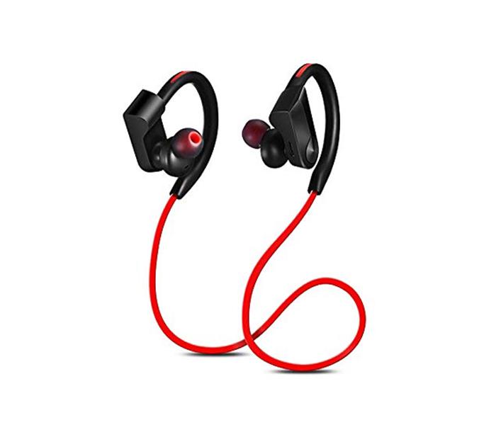 High Quality Wireless Bluetooth Sport Headset - Red - Zoom Image 2