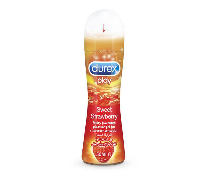 Durex Play Sweat Strawberry Flavoured Intimate Lube 50 ml - Zoom Image