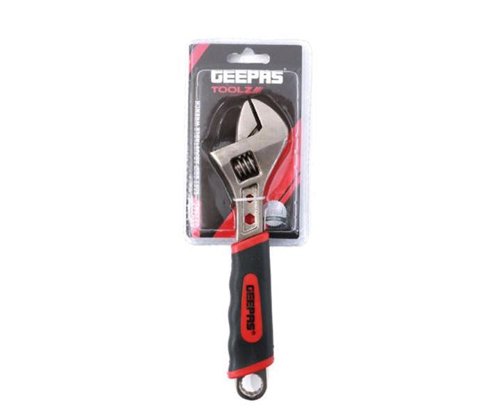 Geepas GT7642 Soft Grip Adjustable Wrench Red, Black - Zoom Image 1