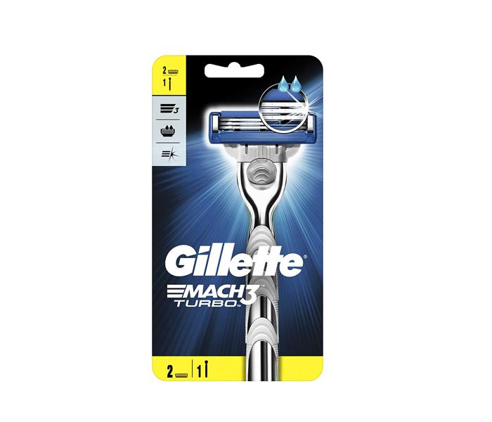 Gillette Mach3 Turbo Razor with 2 Cartridges - Zoom Image 1