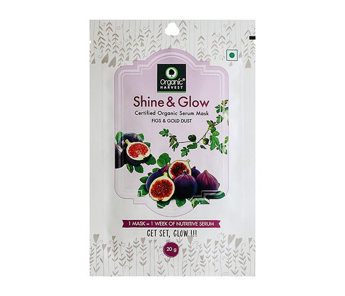 Organic Harvest Shine and Glow Sheet Mask - 20g - Zoom Image 2